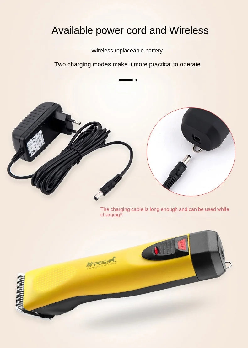 Pet Electric Hair Clipper Dog Beauty Clipper Shaver Shaver Full Set Waterproof Multifunctional Cleaning Supplie Detachable Blade