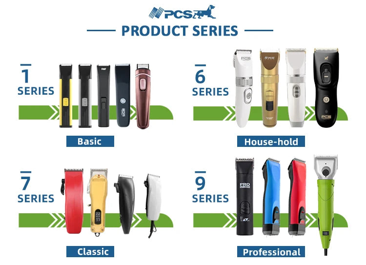 Pet Electric Hair Clipper Dog Beauty Clipper Shaver Shaver Full Set Waterproof Multifunctional Cleaning Supplie Detachable Blade