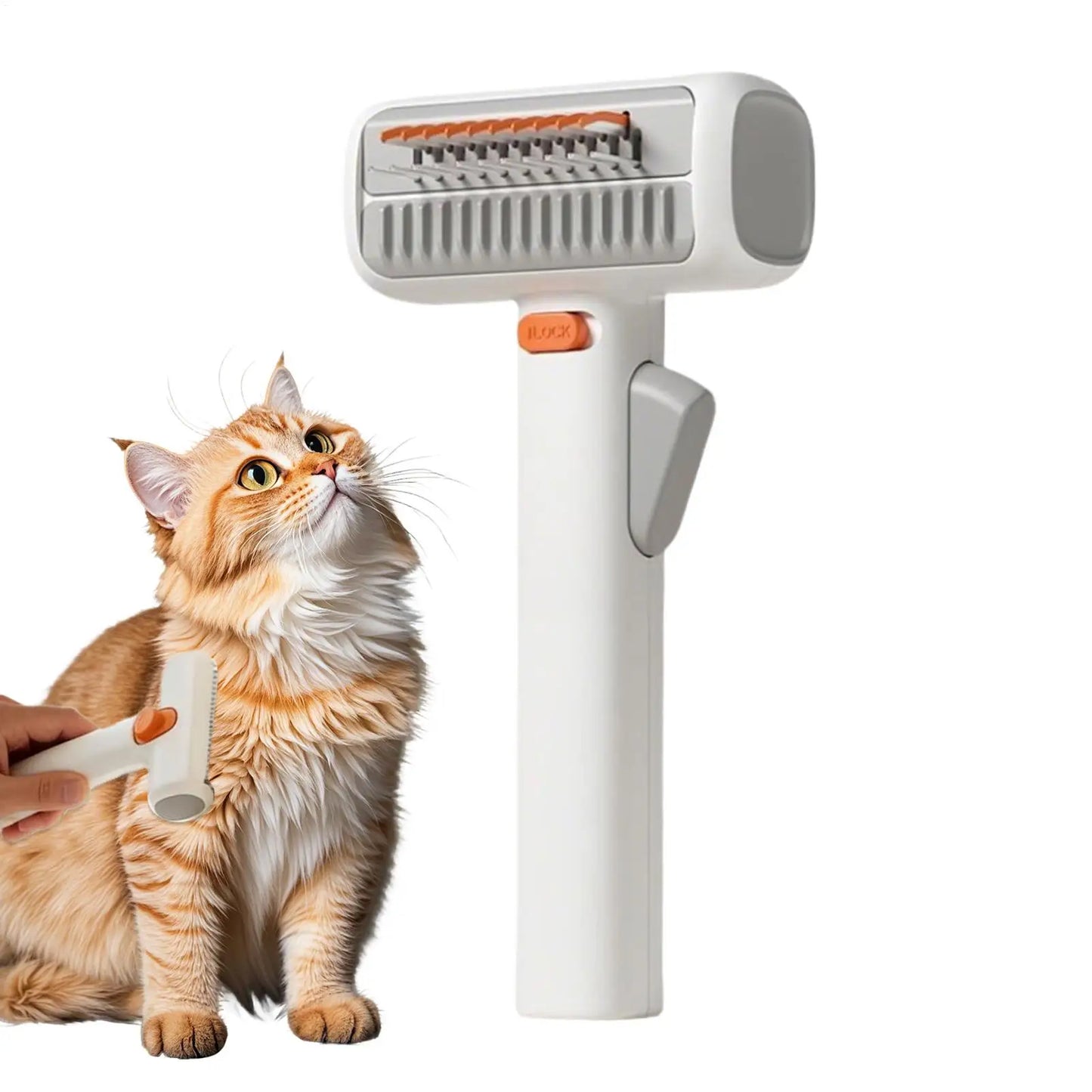 Dog Shedding Brush Self-Detangling Professional Hair Remover Pet Grooming Comb for Cats Puppy Horse Doodle Bathing Washing
