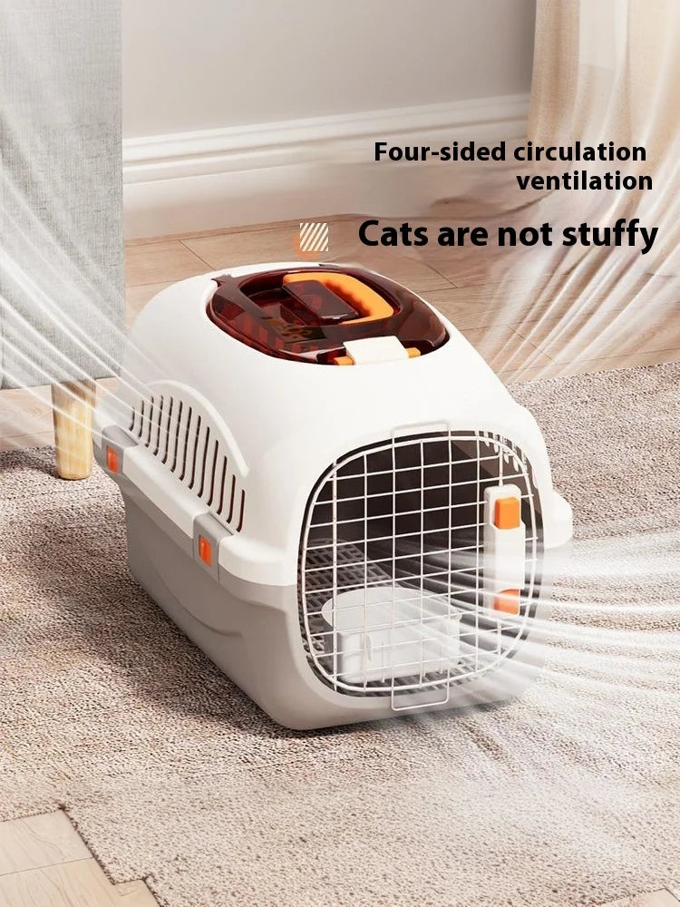 Portable Cat Carrier Foldable Pet Travel Carrier Bag for Cats Small Dogs, Soft Side Pet Transport Box for Outdoor & Car Travel