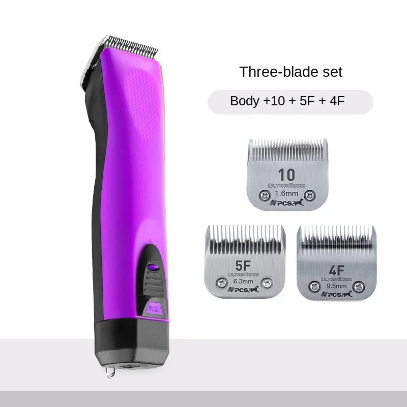 Pet Electric Hair Clipper Dog Beauty Clipper Shaver Shaver Full Set Waterproof Multifunctional Cleaning Supplie Detachable Blade