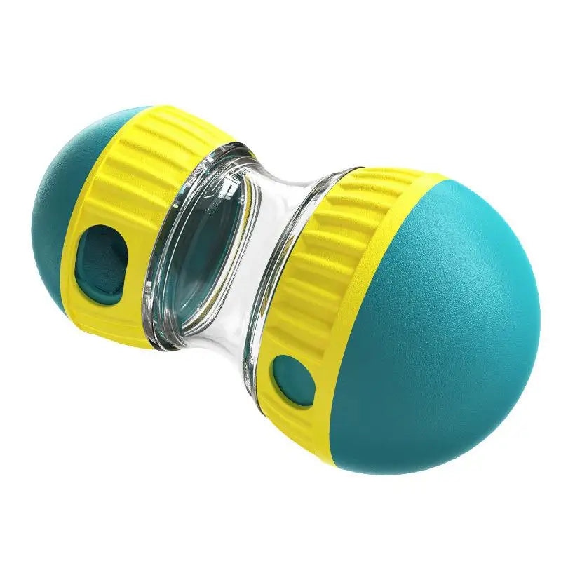 Durable Dog Puzzle Toy with Elliptical Track Rolling Food Ball That Increases Intelligence Interactive Leaky Treat Dispenser