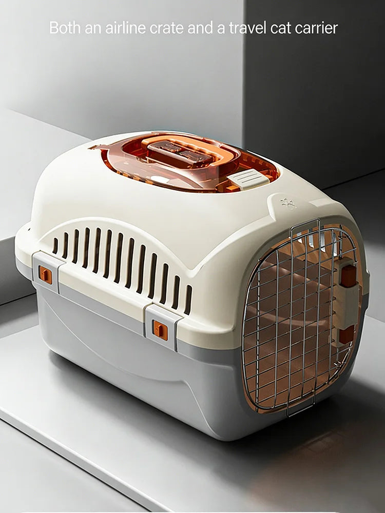Portable Cat Carrier Foldable Pet Travel Carrier Bag for Cats Small Dogs, Soft Side Pet Transport Box for Outdoor & Car Travel
