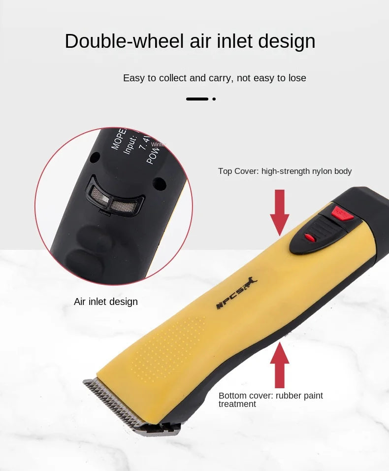 Pet Electric Hair Clipper Dog Beauty Clipper Shaver Shaver Full Set Waterproof Multifunctional Cleaning Supplie Detachable Blade