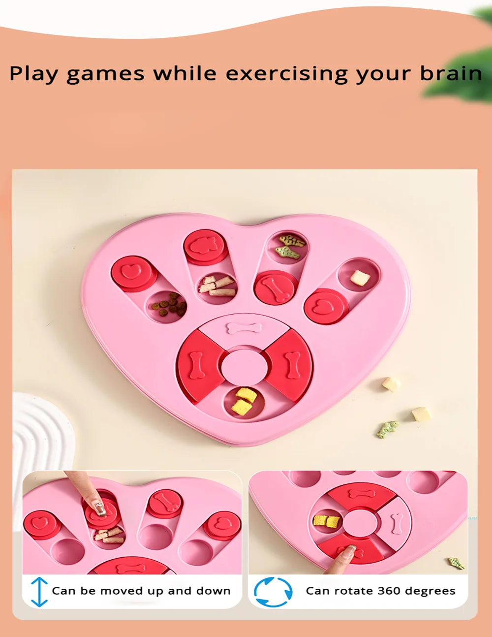 Dog Puzzle Toys Slow Feeder Interactive Iq Food Dispenser Nonslip Bowl Dog Interactive Toy Pet Puzzle Cat Dogs Training Game