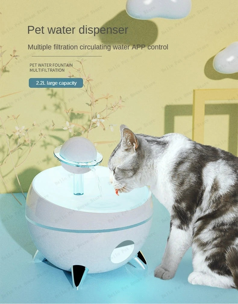 Pet Smart Water Feeder Equipment Universal Smart Water Feeder for Cats and Dogs Can Be Controlled Remotely By APP