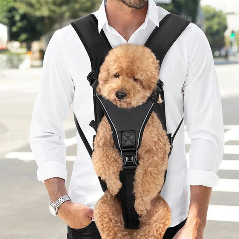 Travel Dog Backpacks Shoulder Bag Large Cute Luxury Dog Backpacks Carriying Hiking Transport Buckle Type Chest Bags Puppy Pets