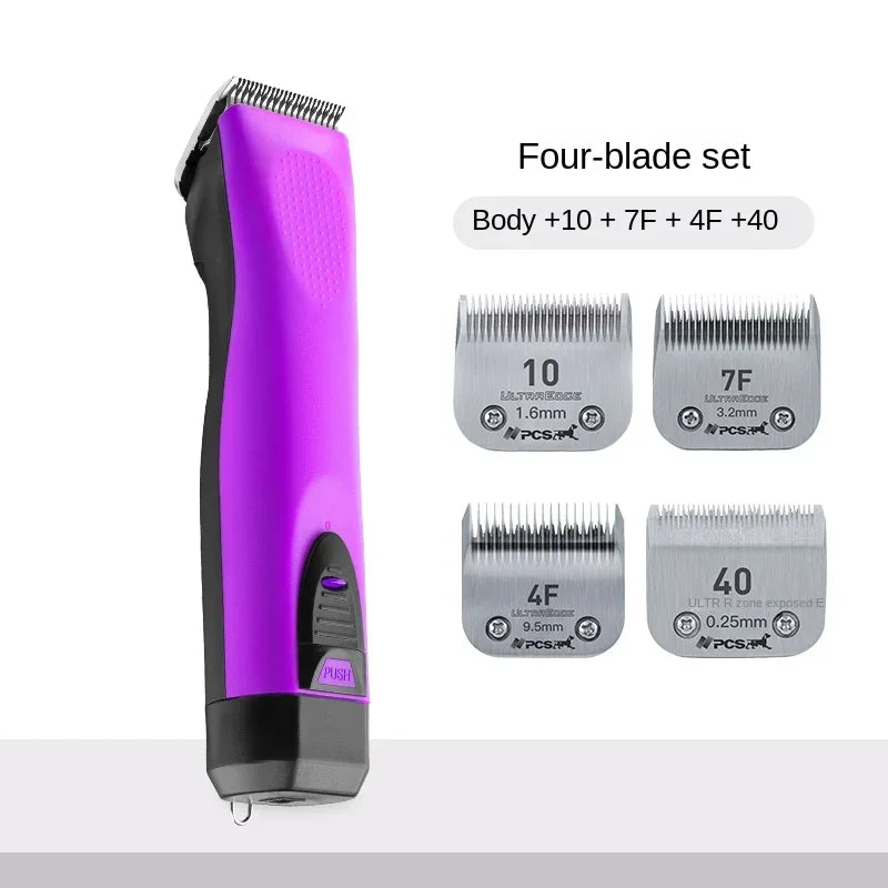 Pet Electric Hair Clipper Dog Beauty Clipper Shaver Shaver Full Set Waterproof Multifunctional Cleaning Supplie Detachable Blade