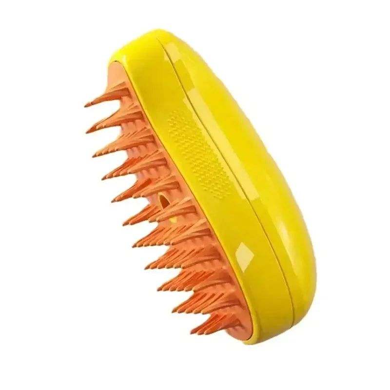 3-in-1 Electric Steam Brush for Pets - Dog And Cat Grooming Comb with Spray Massage And Hair Removal Features