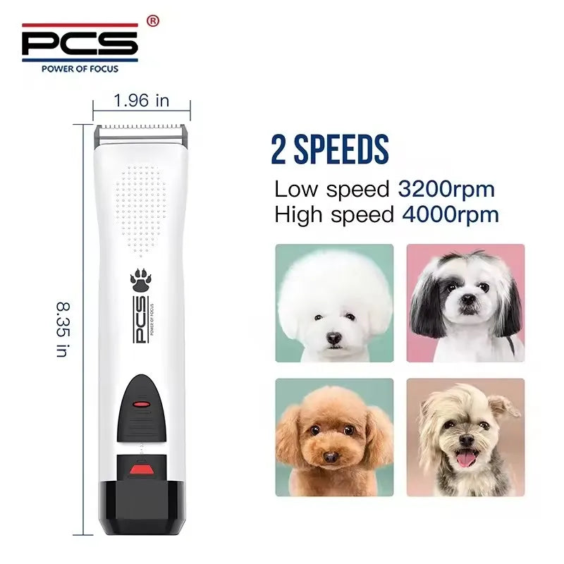 Pet Electric Hair Clipper Dog Beauty Clipper Shaver Shaver Full Set Waterproof Multifunctional Cleaning Supplie Detachable Blade