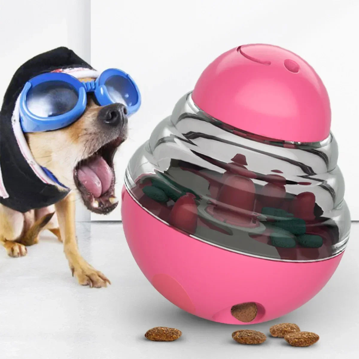 Interactive Tumbler Slow Feeder Funny Toy Food Treat Dispenser for Pet Dogs Cats Training Dog Puzzle Toys Pet Food Supplies