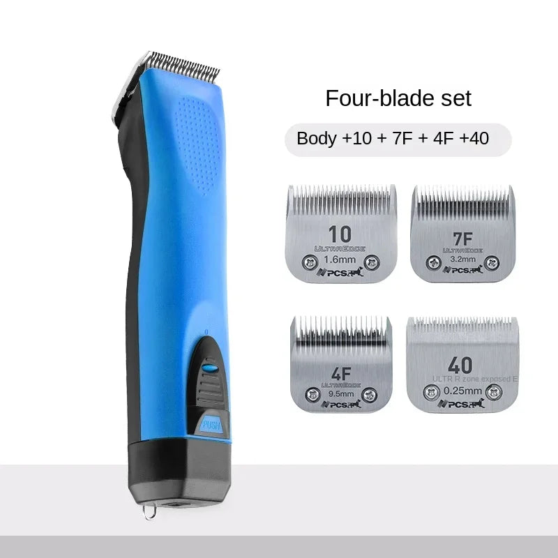 Pet Electric Hair Clipper Dog Beauty Clipper Shaver Shaver Full Set Waterproof Multifunctional Cleaning Supplie Detachable Blade
