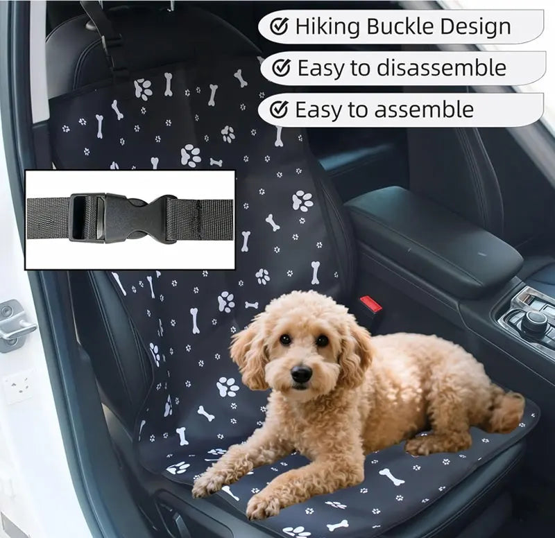 Waterproof Pet Car Seat Cover for Dogs&CatsEasy Clean Travel Mat for Front & Back Seat MatHeavy Duty Dog Car Seat Protector