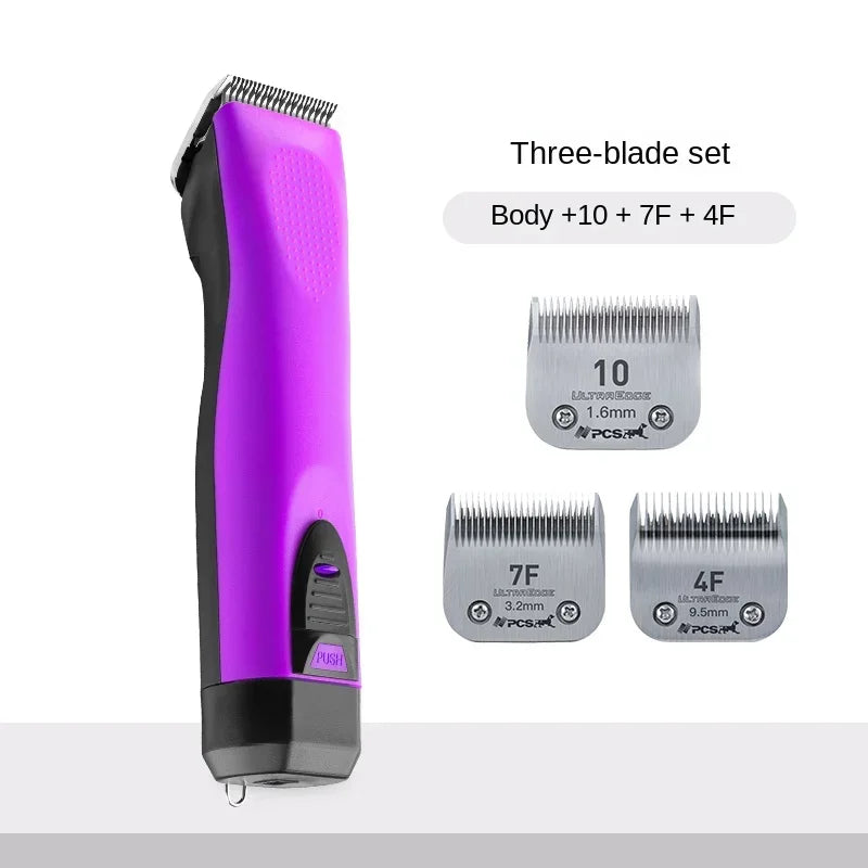 Pet Electric Hair Clipper Dog Beauty Clipper Shaver Shaver Full Set Waterproof Multifunctional Cleaning Supplie Detachable Blade