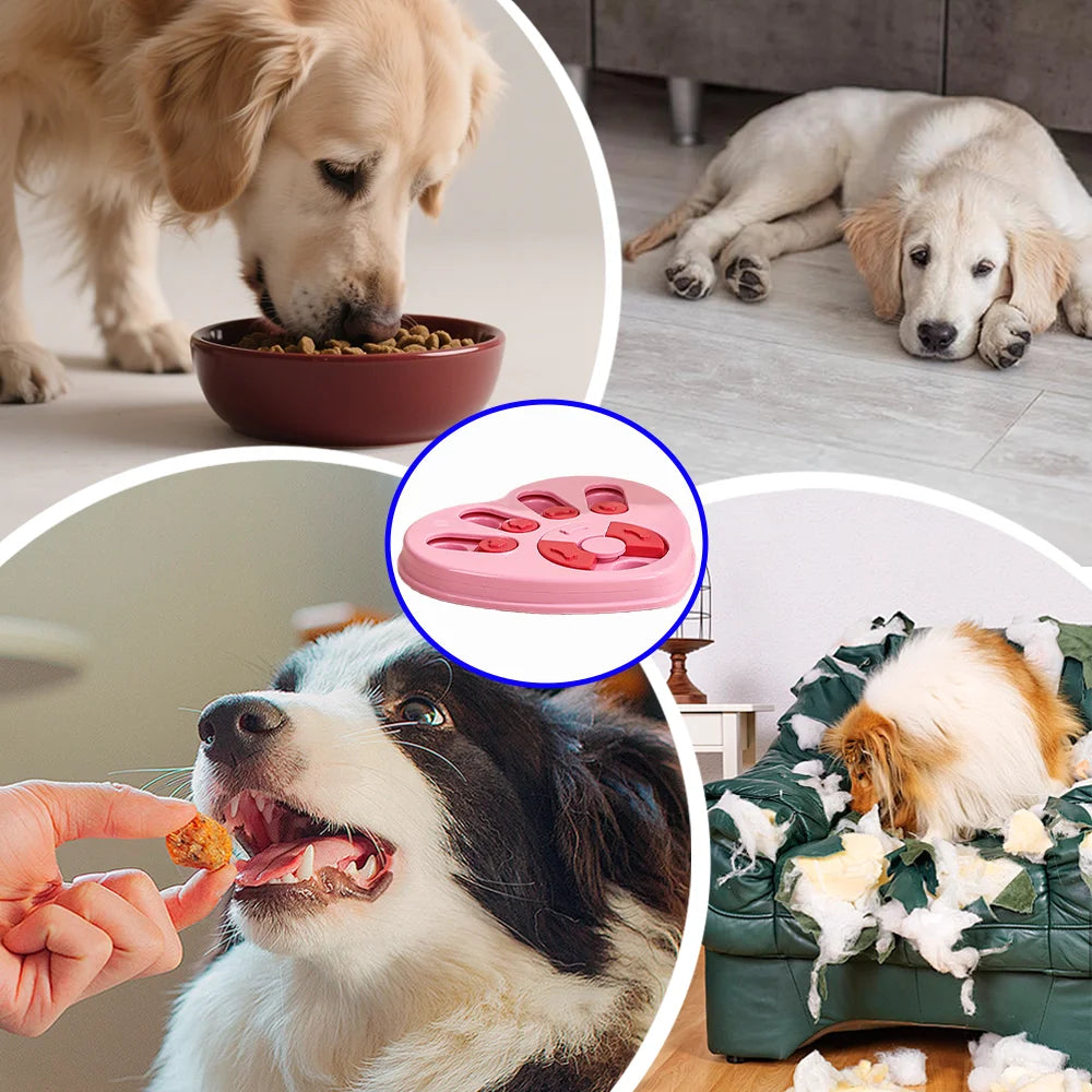 Dog Puzzle Toys Slow Feeder Interactive Iq Food Dispenser Nonslip Bowl Dog Interactive Toy Pet Puzzle Cat Dogs Training Game