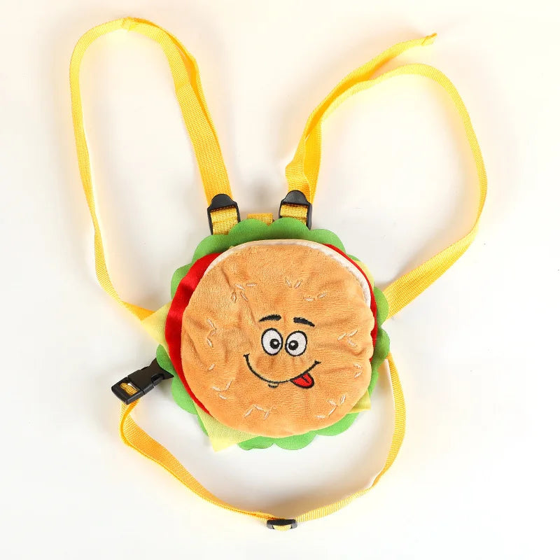 Pet Dog Backpack Durable Puppy Self Carry Backpack Adjustable Leash Cartoon Portable Harness Teddy Dog Outdoor Snack Bag