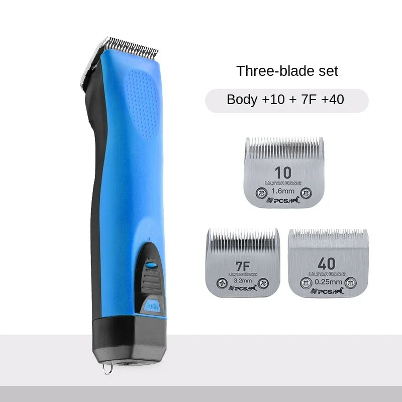 Pet Electric Hair Clipper Dog Beauty Clipper Shaver Shaver Full Set Waterproof Multifunctional Cleaning Supplie Detachable Blade